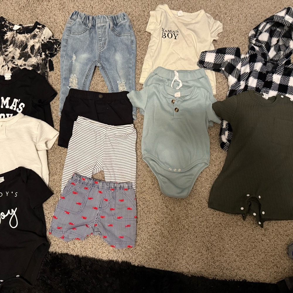 Assorted Baby Boy Clothes 6-9 months